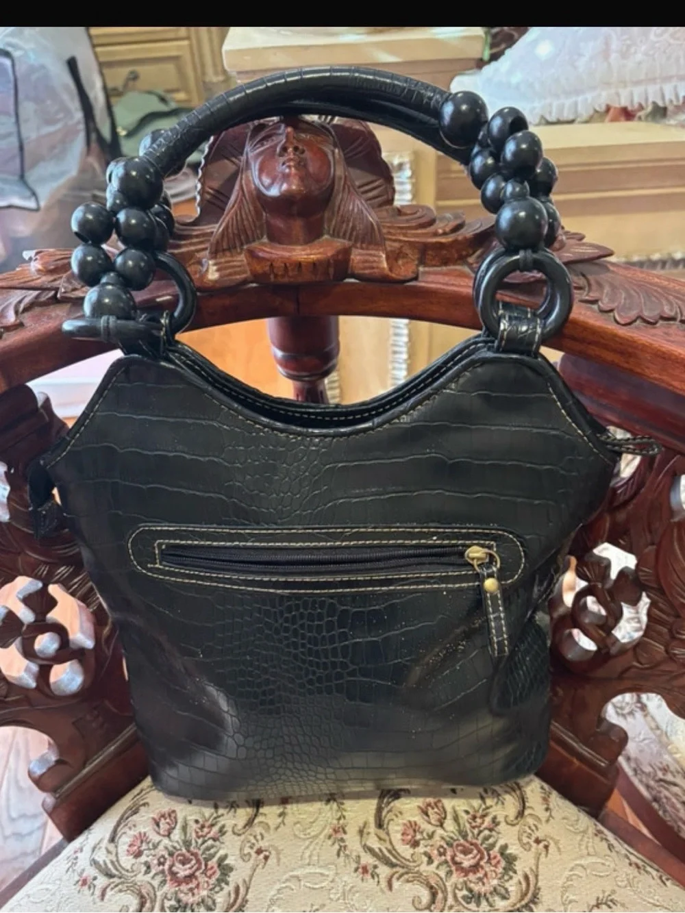 Bueno Patchwork Leather Hobo Bag in Burgundy, Black, Gray